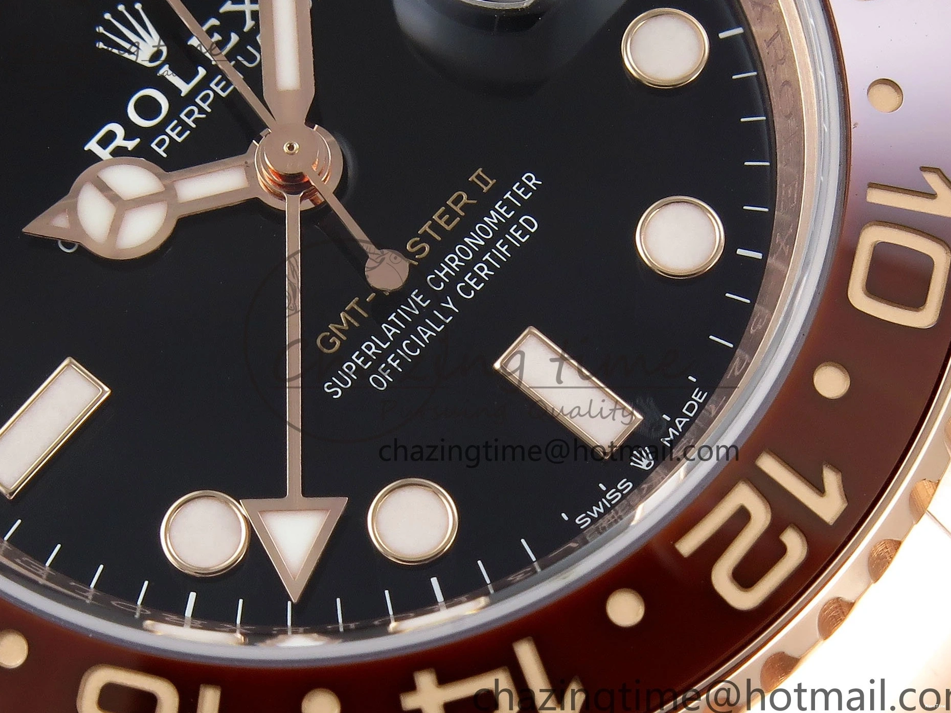 MiroTime 0312 GMT-Master II 126715 CHNR ARF 1:1 Best Edition Black Dial on RG Bracelet VR3285 CHS FastDry 1660